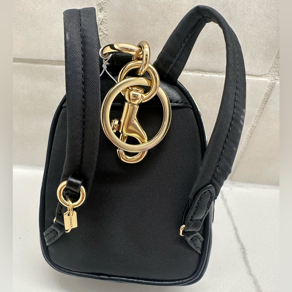 !!SOLD!!Coach NWT Mini Court Backpack KeyChain/Bag Charm - Picture 4 of 7